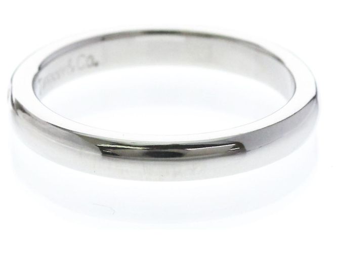 Autre Marque Tiffany Platinbandring mit Diamant - Ansicht 2