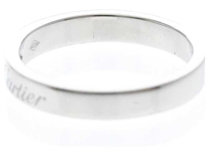 Anello C de Cartier in platino con diamante - vista 6