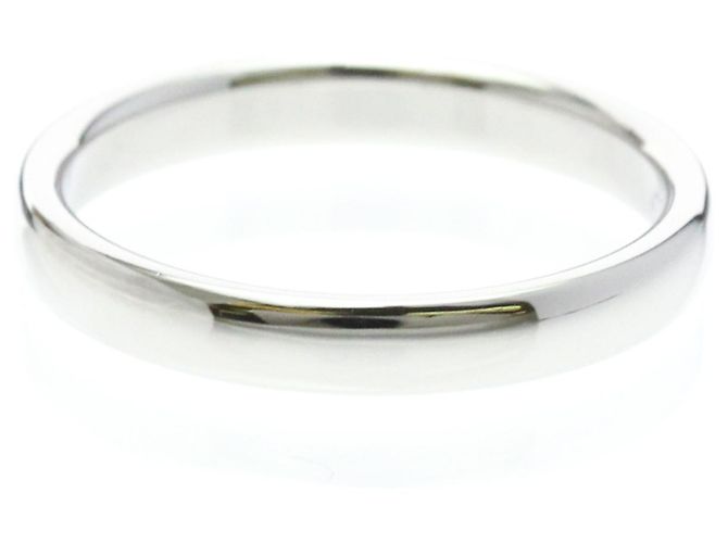 Autre Marque Anello Fascia Tiffany in Platino - vista 2