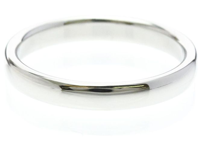 Autre Marque Anello Fascia Tiffany in Platino - vista 3