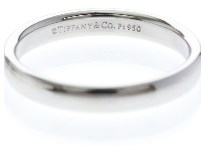 Autre Marque Anello Fascia Tiffany in Platino - vista 5