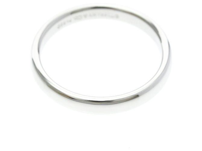 Autre Marque Anello Fascia Tiffany in Platino - vista 9
