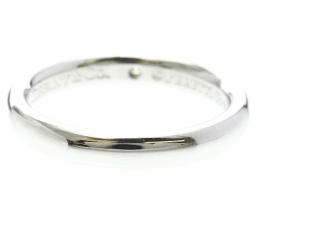 Autre Marque Tiffany Ehering aus Platin mit Diamant - Ansicht 3