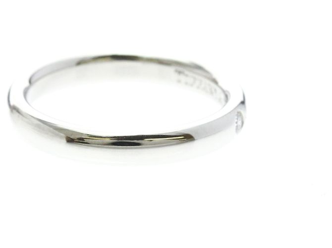 Autre Marque Tiffany Ehering aus Platin mit Diamant - Ansicht 4