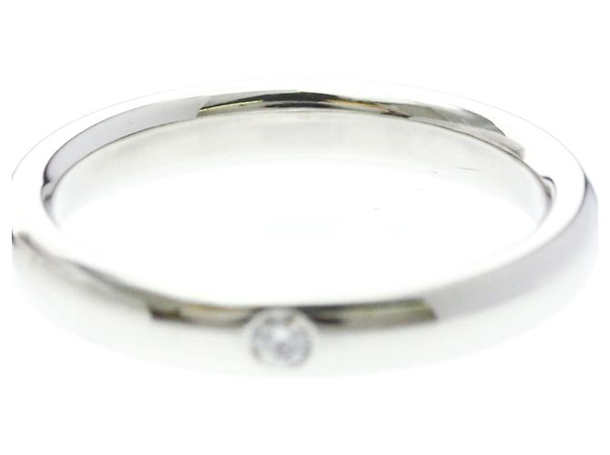 Autre Marque Tiffany Ehering aus Platin mit Diamant - Ansicht 5
