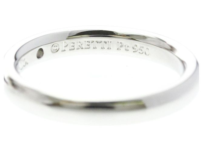 Autre Marque Tiffany Ehering aus Platin mit Diamant - Ansicht 6
