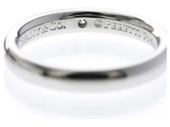 Autre Marque Tiffany Ehering aus Platin mit Diamant - Ansicht 8