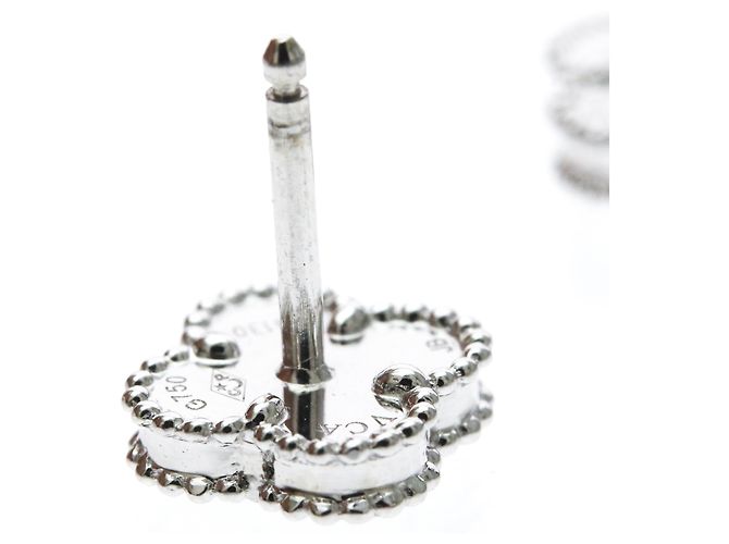 Van Cleef & Arpels Sweet Alhambra Ohrstecker aus Perlmutt - Ansicht 8