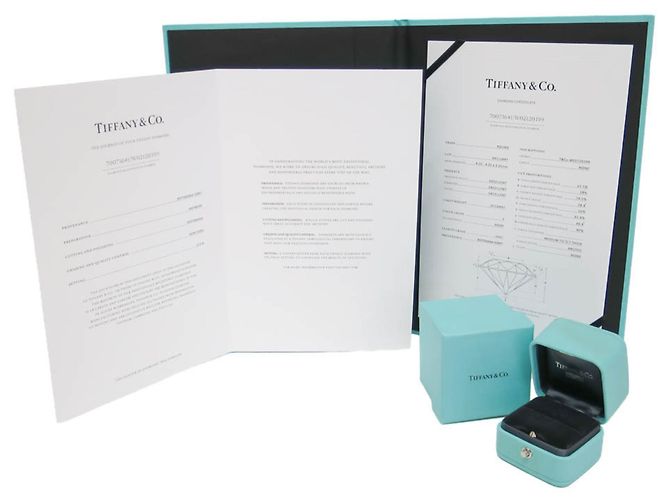 Autre Marque Tiffany Solitaire Ring mit Kanalfassung - Ansicht 10