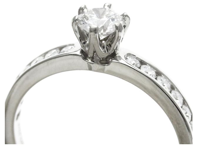 Autre Marque Tiffany Solitaire Ring mit Kanalfassung - Ansicht 11