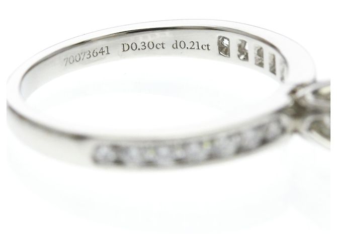 Autre Marque Tiffany Solitaire Ring mit Kanalfassung - Ansicht 8
