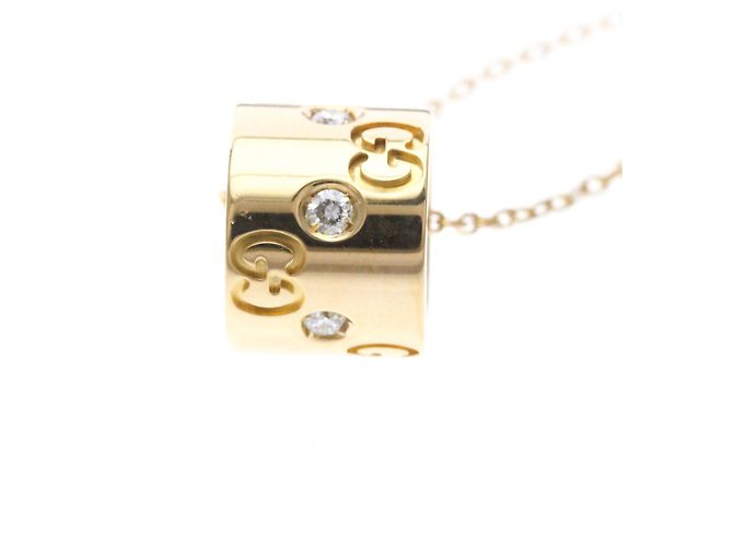 Collar Gucci Icon en oro rosa y diamantes - vista 4