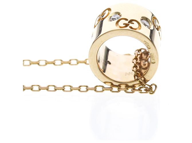 Collar Gucci Icon en oro rosa y diamantes - vista 5
