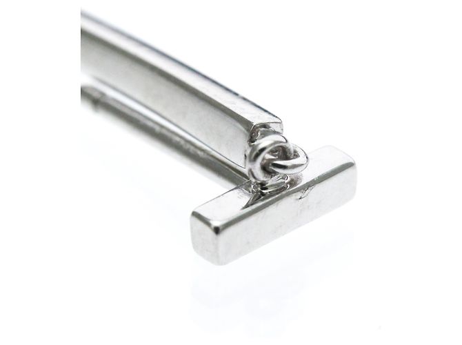 Autre Marque Orecchini Tiffany T-wire Bar in oro bianco - vista 5