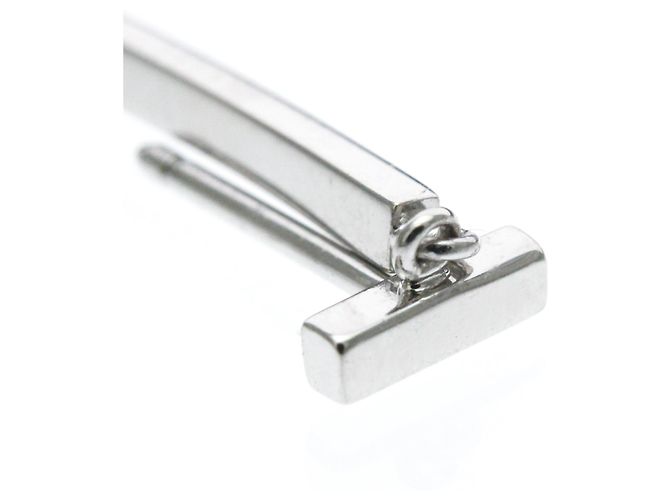 Autre Marque Orecchini Tiffany T-wire Bar in oro bianco - vista 6