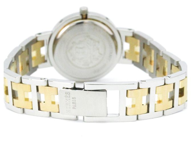 Hermès Reloj de Cuarzo Hermes Clipper de Acero Inoxidable Chapado en Oro - vista 5