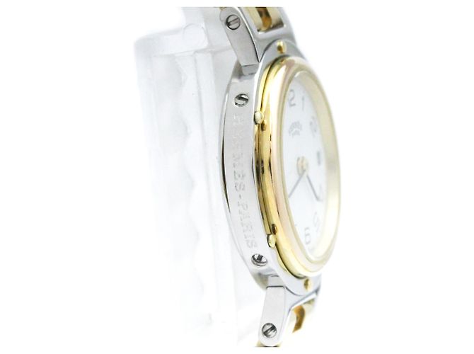 Hermès Reloj de Cuarzo Hermes Clipper de Acero Inoxidable Chapado en Oro - vista 8
