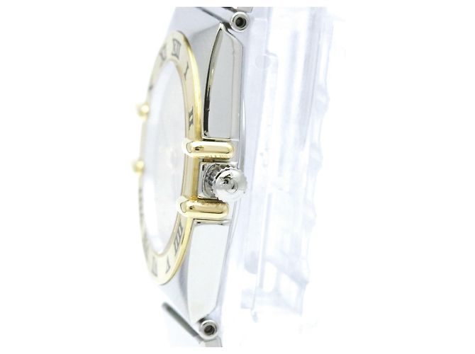 Relógio Omega Constellation para mulher em aço e ouro 18K - vista 4