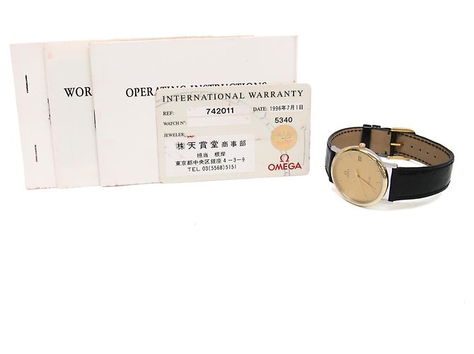 Orologio OMEGA De Ville Quartz placcato oro - vista 6