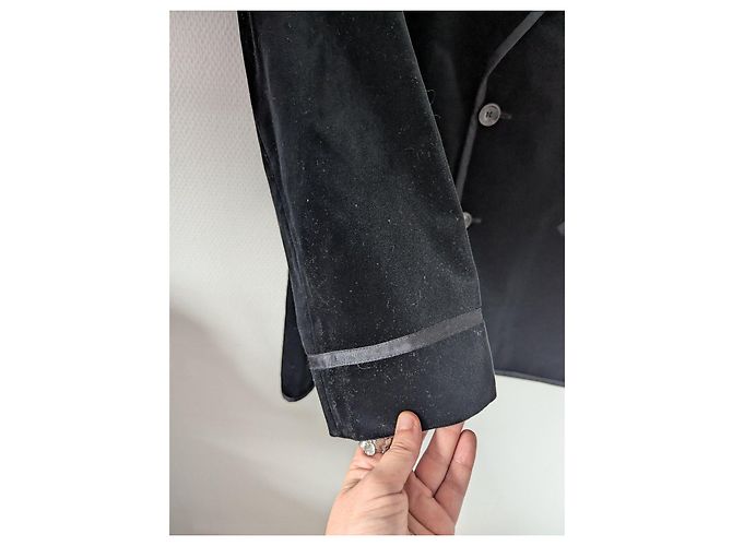 Giacca Louis Vuitton in velluto nero - vista 3