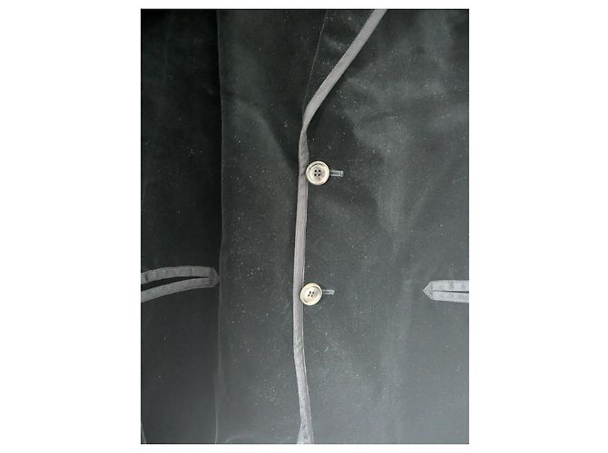 Giacca Louis Vuitton in velluto nero - vista 4