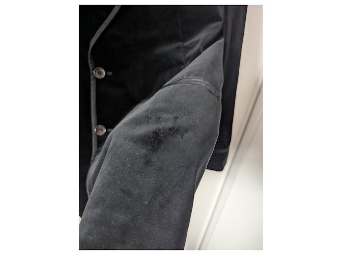 Giacca Louis Vuitton in velluto nero - vista 5