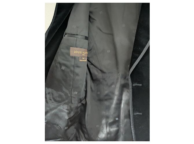 Giacca Louis Vuitton in velluto nero - vista 9