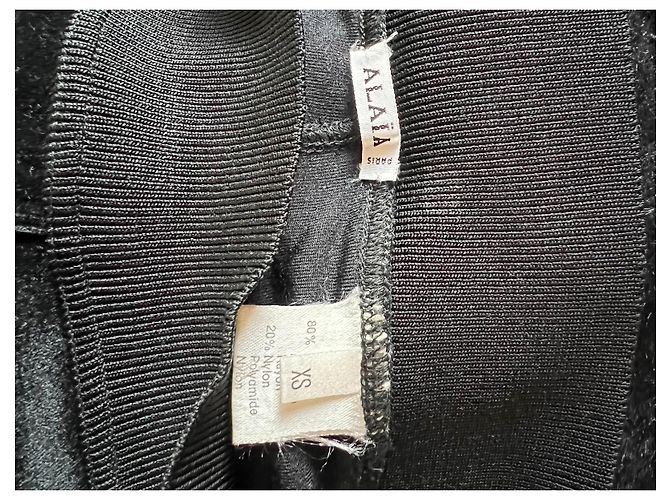 Alaïa Samt-Leggings Schwarz - Ansicht 3