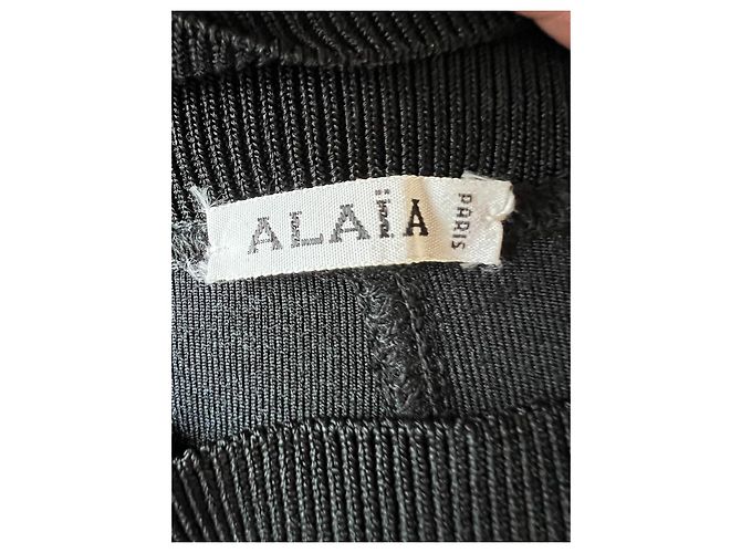 Alaïa Samt-Leggings Schwarz - Ansicht 4