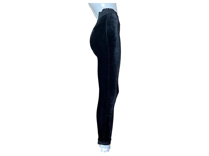 Alaïa Samt-Leggings Schwarz - Ansicht 8