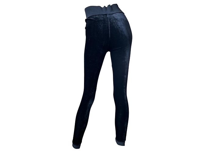 Alaïa Samt-Leggings Schwarz - Ansicht 9