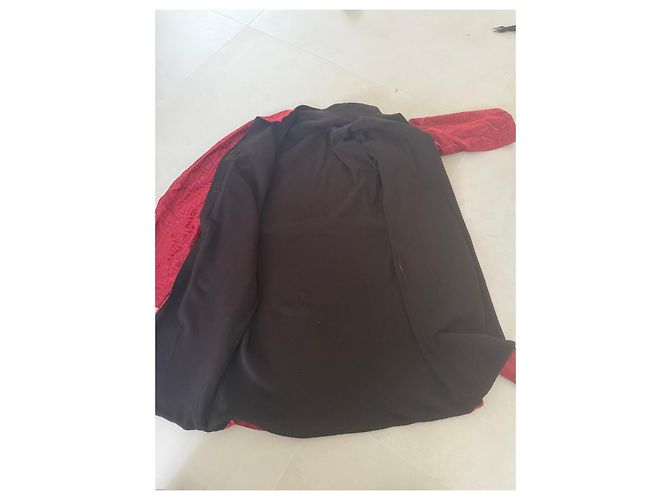 Fendi FF Monogramm Mantel Rot - Ansicht 12