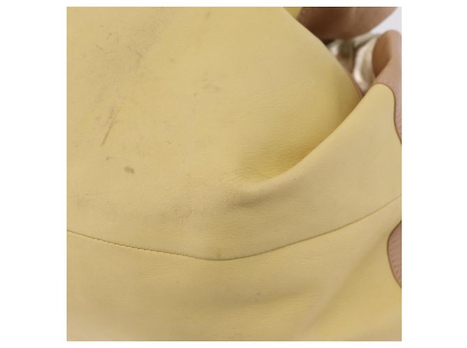 LOEWE Nappa Aire Anagram Hand Bag Leather Yellow Gold Auth ka6859 - Jerrillo - view 12