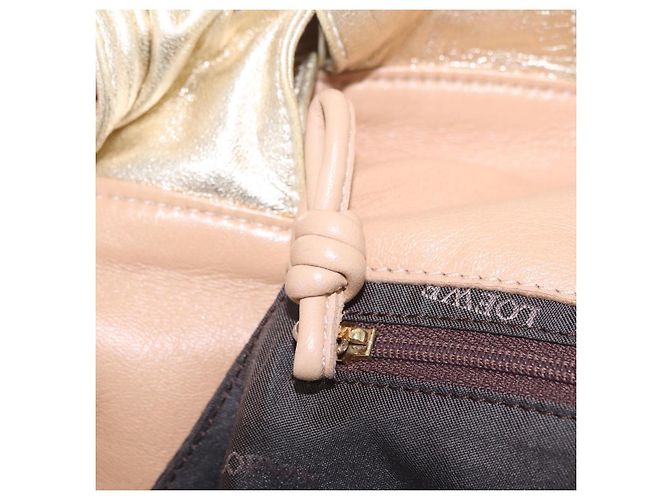 LOEWE Nappa Aire Anagram Hand Bag Leather Yellow Gold Auth ka6859 - Jerrillo - view 20