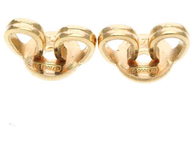 Pendientes de botón Gucci Double G Pink Gold - vista 10
