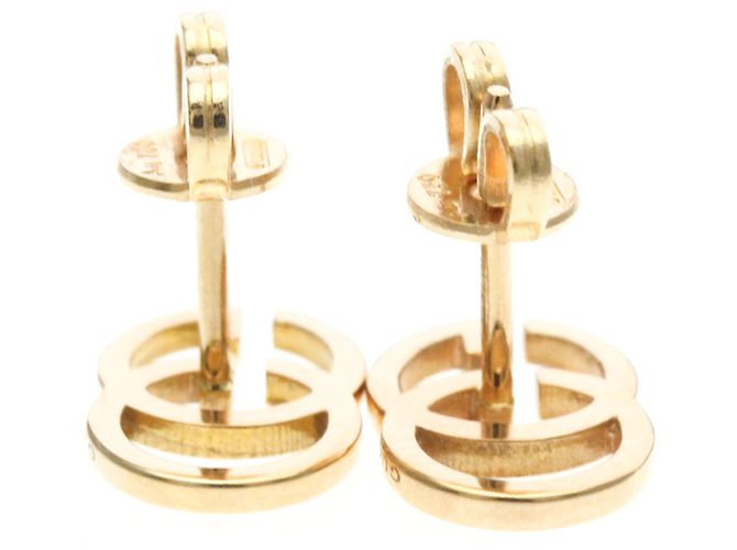 Pendientes de botón Gucci Double G Pink Gold - vista 5