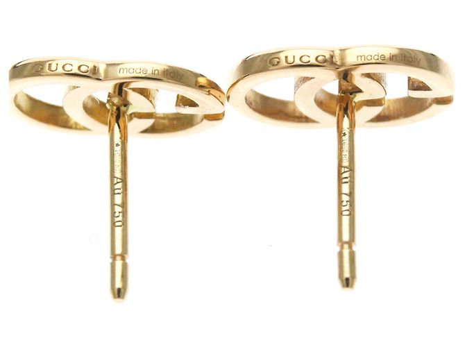 Pendientes de botón Gucci Double G Pink Gold - vista 6
