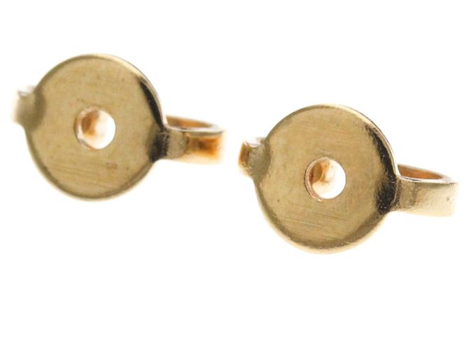 Pendientes de botón Gucci Double G Pink Gold - vista 8