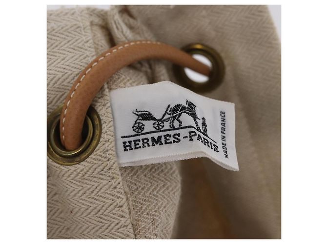 Hermès HERMES Aline Shoulder Bag Canvas Beige Auth ka6877 - Jerrillo - vue 16