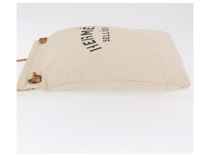 Hermès HERMES Aline Shoulder Bag Canvas Beige Auth ka6877 - Jerrillo - vue 6