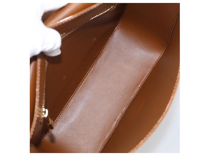 LOUIS VUITTON Monogram Vernis Christie GM Bag Bronze M91107 LV Auth ka6896A - Jerrillo - vista 20