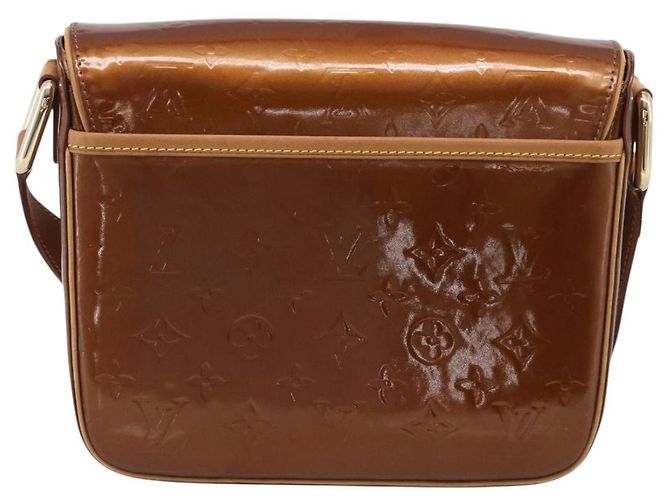 LOUIS VUITTON Monogram Vernis Christie GM Bag Bronze M91107 LV Auth ka6896A - Jerrillo - vista 3
