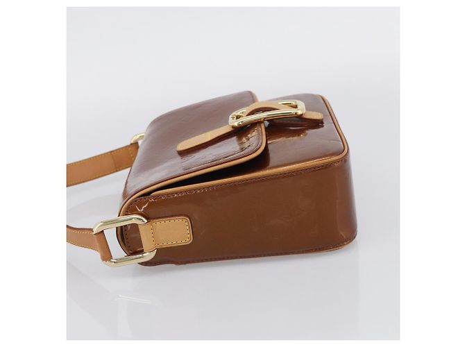LOUIS VUITTON Monogram Vernis Christie GM Bag Bronze M91107 LV Auth ka6896A - Jerrillo - vista 4