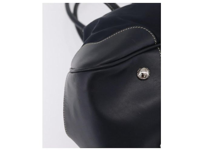 PRADA Boston Bag Nylon Navy Silver Auth ki6952V - Jerrillo - vista 10