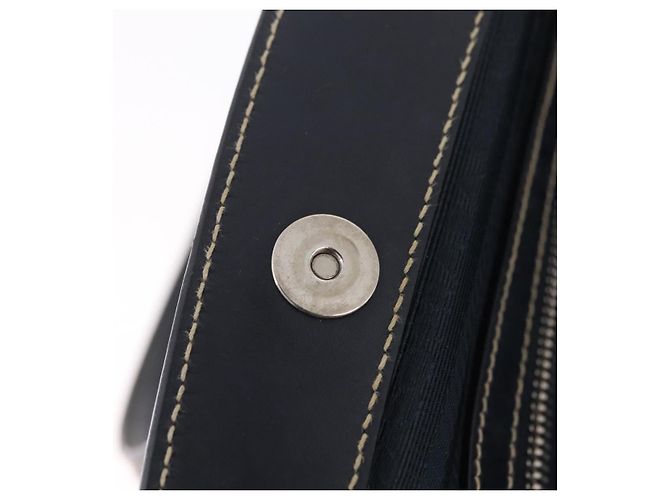 PRADA Boston Bag Nylon Navy Silver Auth ki6952V - Jerrillo - vista 18