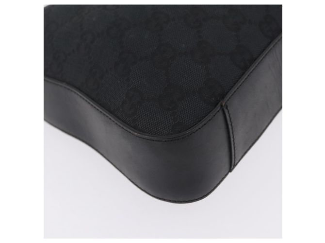 GUCCI GG Canvas Shoulder Bag Black Silver 001 3812 2123 Auth mr3137 - Jerrillo - vista 13