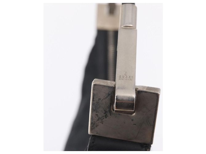 GUCCI GG Canvas Shoulder Bag Black Silver 001 3812 2123 Auth mr3137 - Jerrillo - vista 15