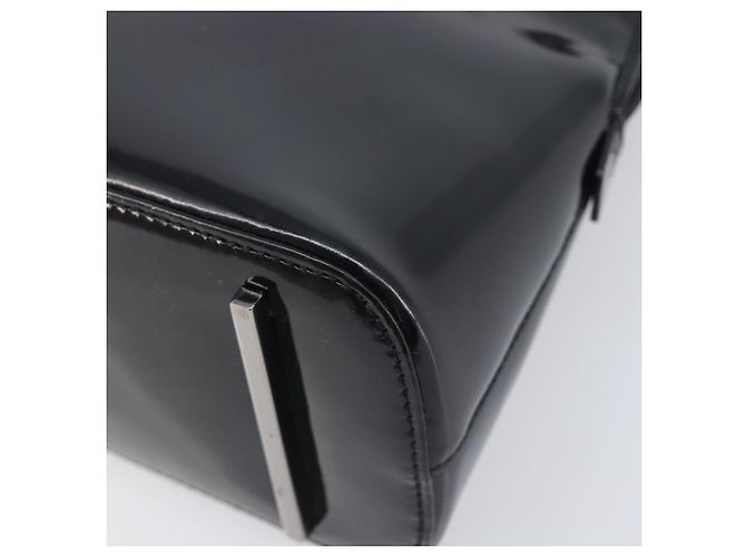 GUCCI Shoulder Bag Patent leather Silver Black 001 3261 Auth mr3142 - Jerrillo - vista 10