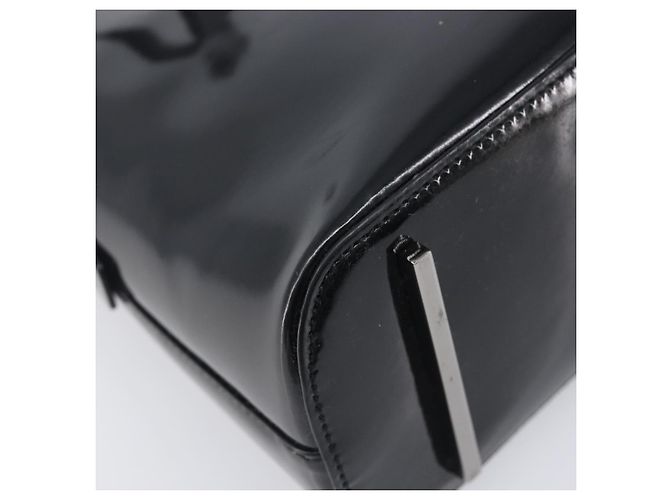 GUCCI Shoulder Bag Patent leather Silver Black 001 3261 Auth mr3142 - Jerrillo - vista 13