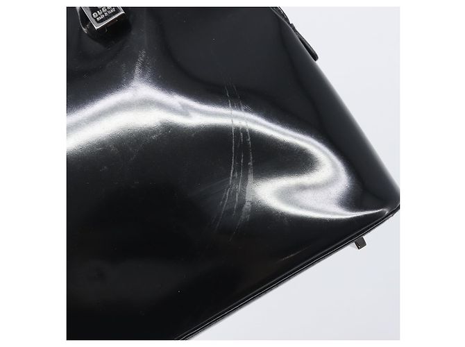 GUCCI Shoulder Bag Patent leather Silver Black 001 3261 Auth mr3142 - Jerrillo - vista 16